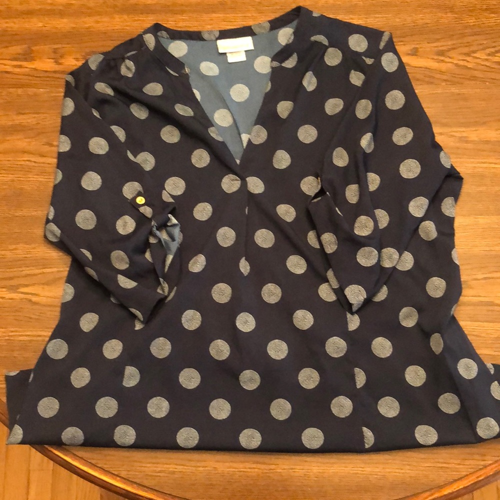 Oh mamma 3/4 length maternity vneck shirt size L